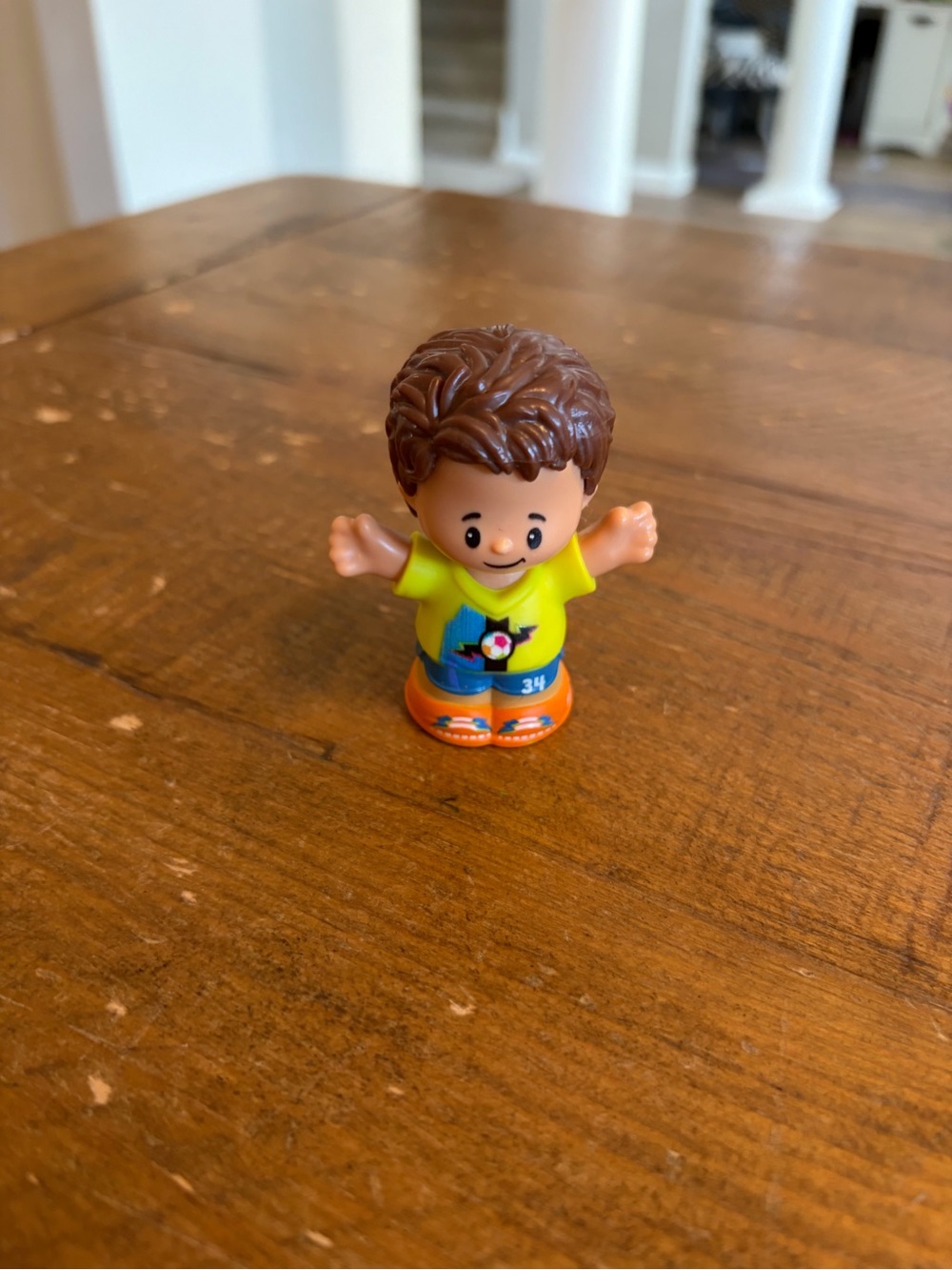 Fisher Price Little People soccer boy as is